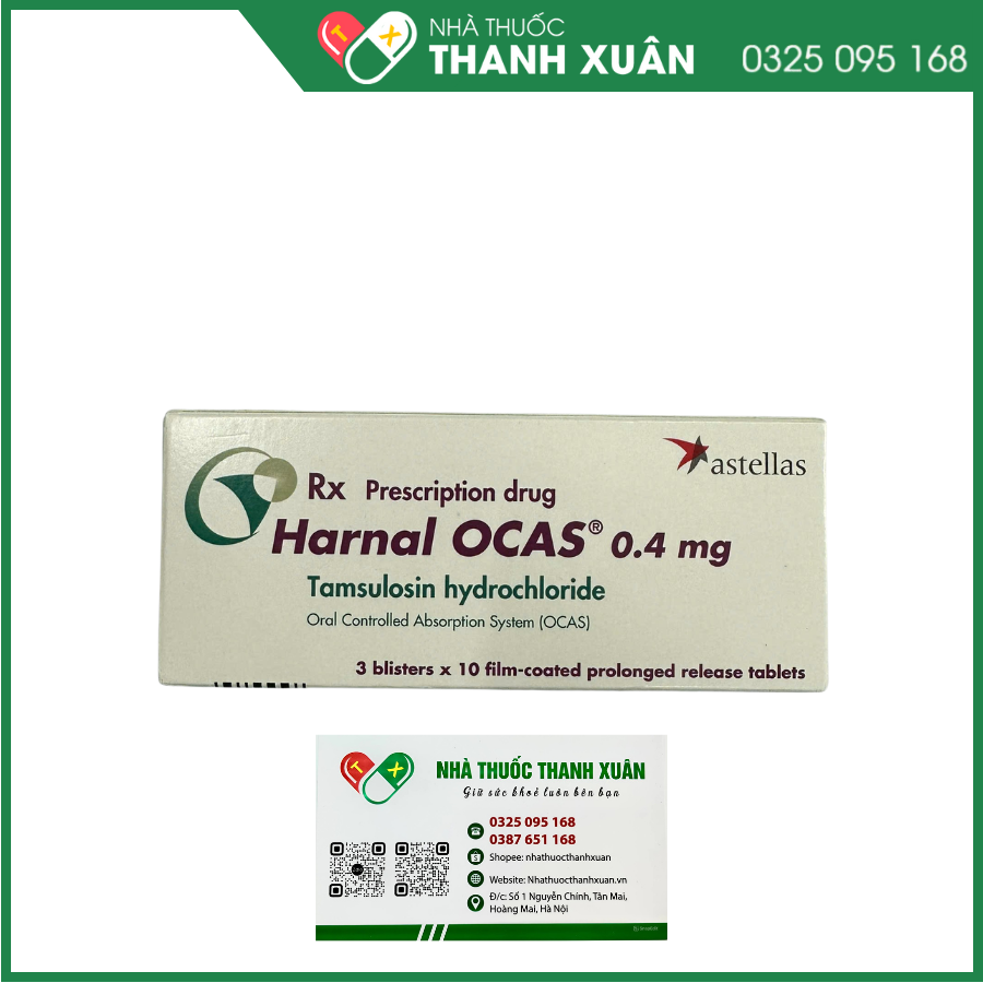 Harnal Ocas 0,4 mg điều trị triệu chứng đường tiểu dưới